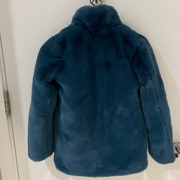 APPARIS classic Stella Coat Children's mid length faux fur jacket with collar - Picture 7 of 13